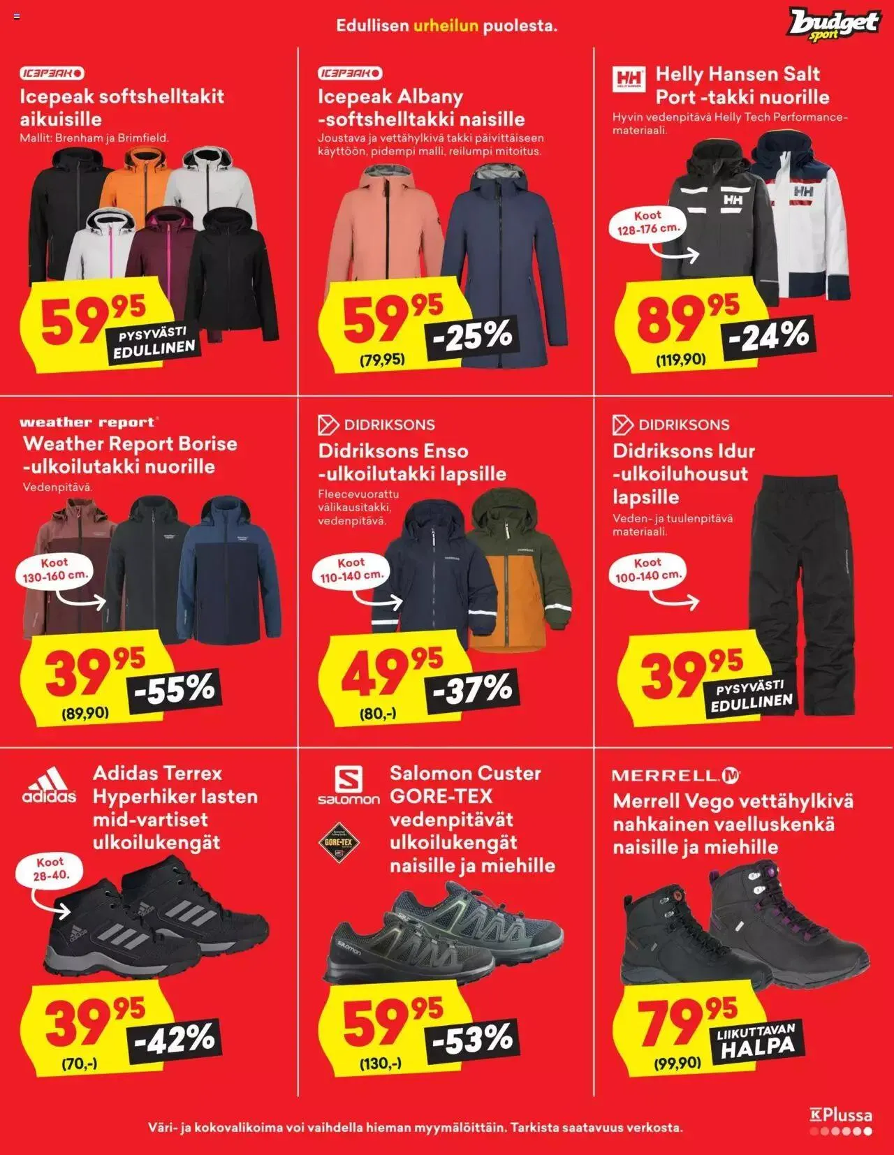 Budget Sport tarjoukset voimassa alkaen 14. syyskuuta - 2. lokakuuta 2023 - Tarjouslehti sivu 5