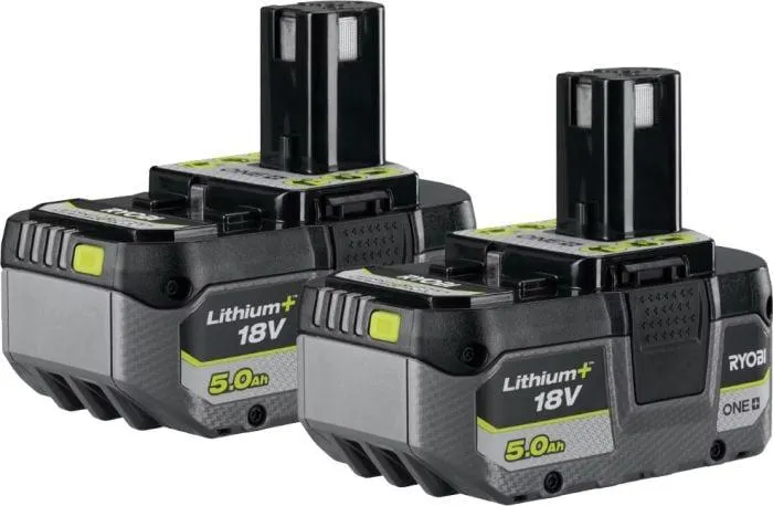 Akkupaketti Ryobi ONE+ 18 V RB1850 2 x 5,0 Ah