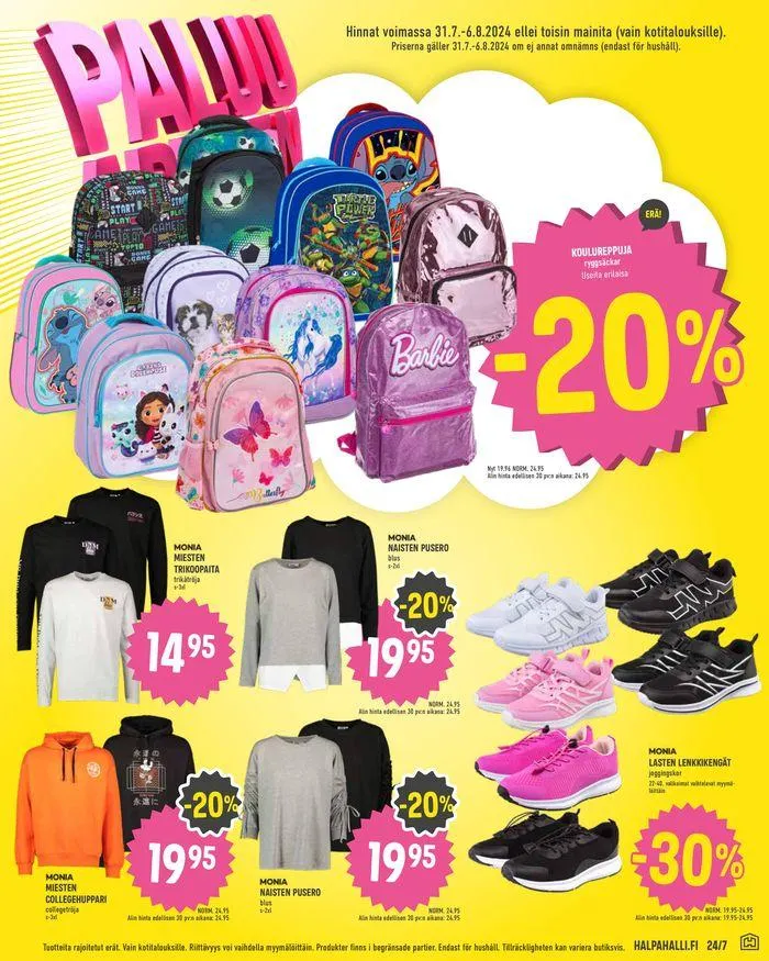 Paluu arkeen voimassa alkaen 31. heinäkuuta - 6. elokuuta 2024 - Tarjouslehti sivu 11