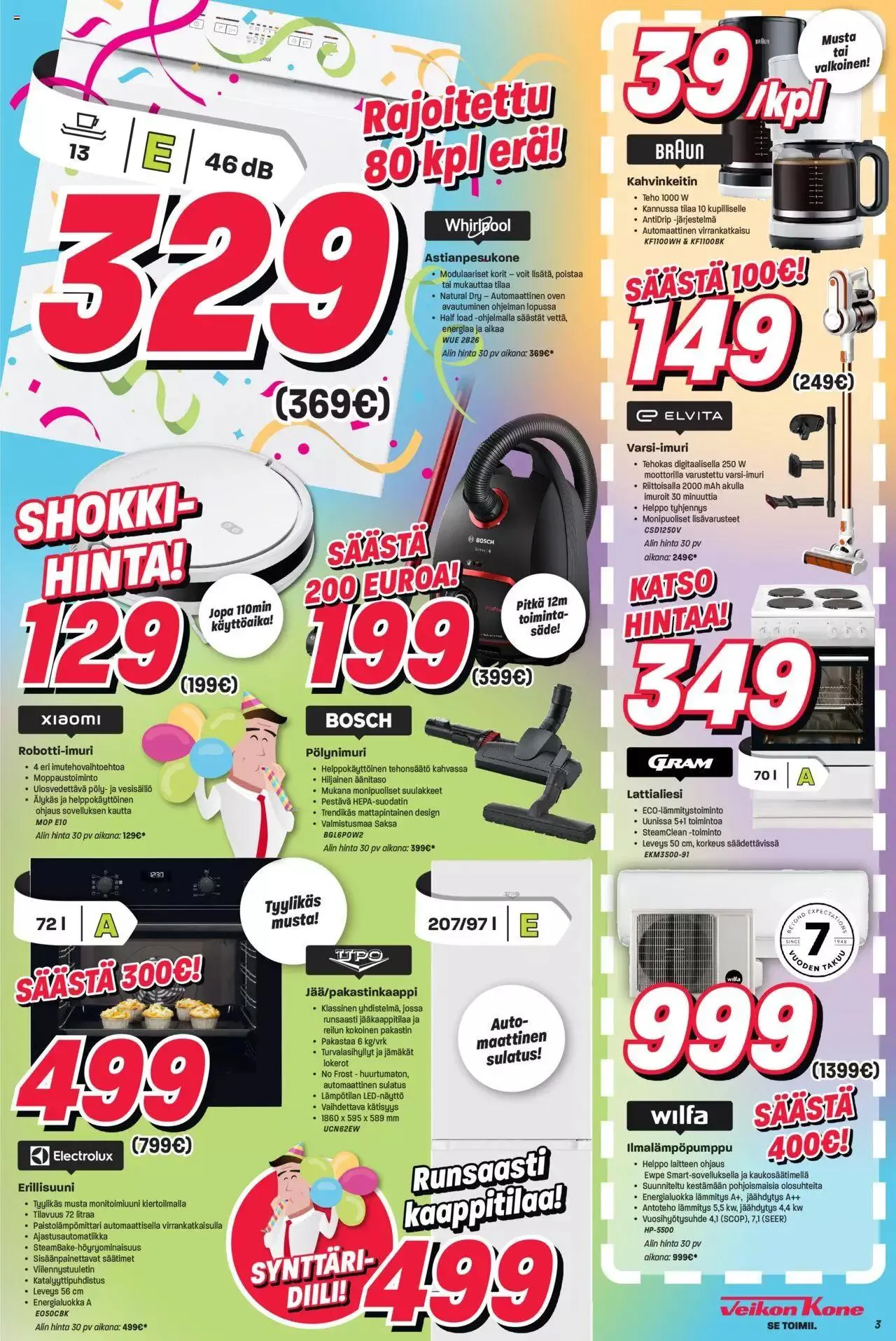 Veikon Kone tarjoukset voimassa alkaen 18. syyskuuta - 23. syyskuuta 2023 - Tarjouslehti sivu 3