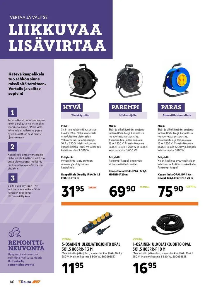 Autta alkuun ja eteenpain voimassa alkaen 24. toukokuuta - 4. kesäkuuta 2024 - Tarjouslehti sivu 40