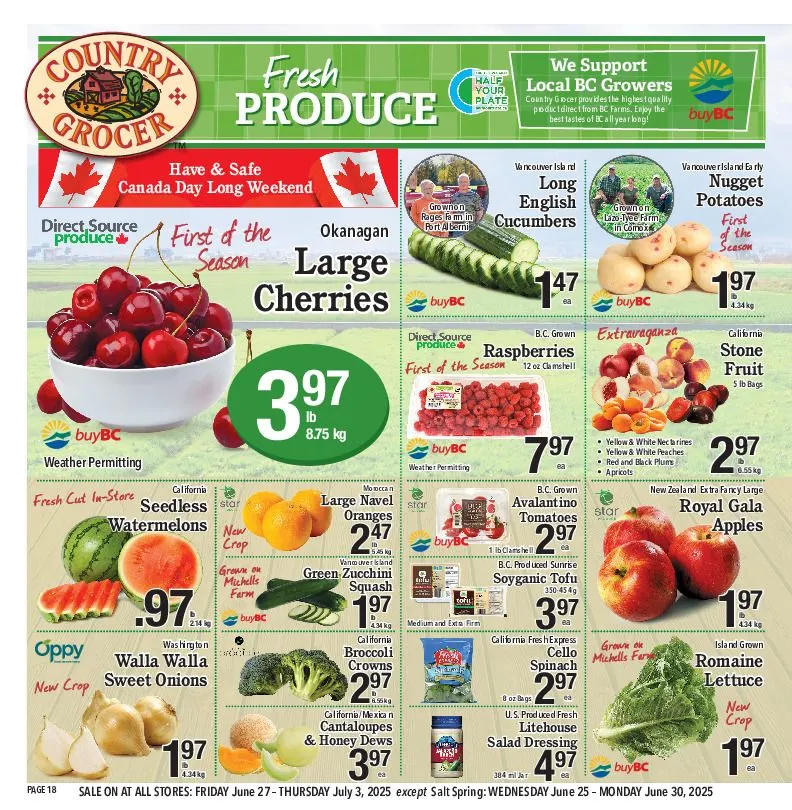Country Grocer flyers from June 27 to August 3 2025 - flyer page 19