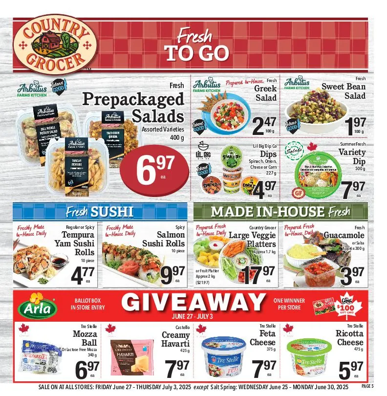 Country Grocer flyers  from June 27 to August 3 2025 - flyer page 6