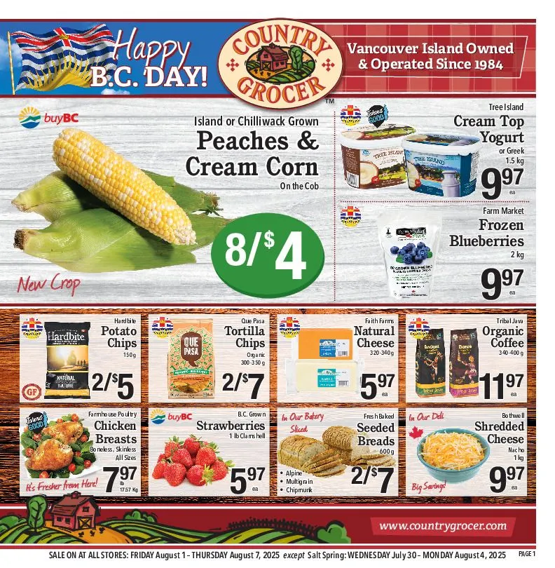 Country Grocer Sales from August 1 to August 7 2025 - flyer page 