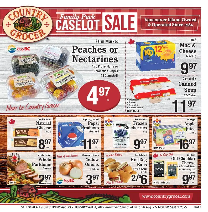 Country Grocer Sales from September 28 to September 4 2025 - flyer page 1