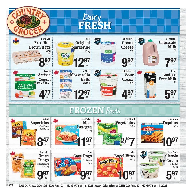 Country Grocer Sales from September 28 to September 4 2025 - flyer page 12