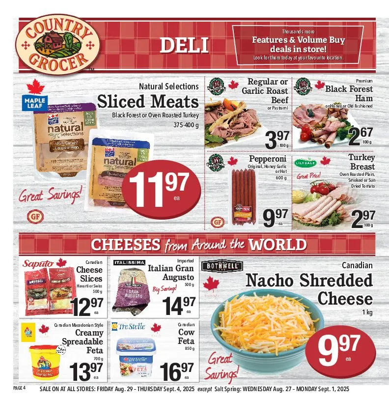 Country Grocer Sales from September 28 to September 4 2025 - flyer page 4