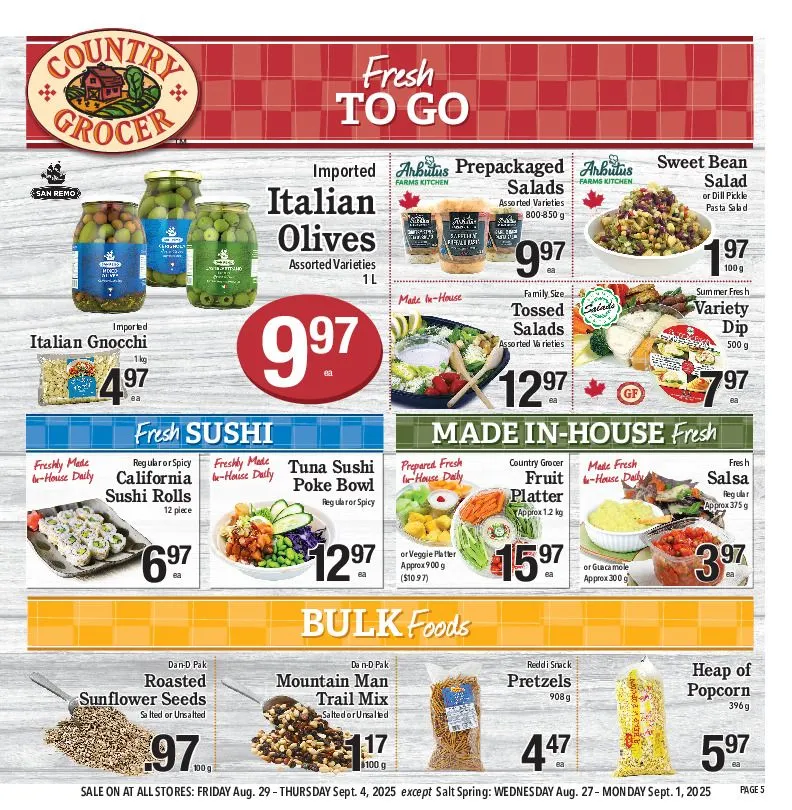 Country Grocer Sales from September 28 to September 4 2025 - flyer page 5
