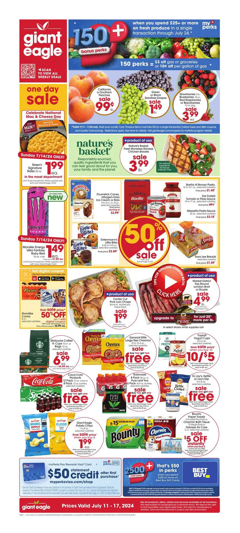 Weekly ad Giant Eagle Weekly Flyer from July 10 to July 17 2024 - Page 1