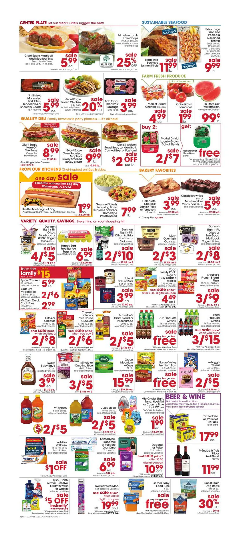 Weekly ad Giant Eagle Weekly Flyer from July 10 to July 17 2024 - Page 2