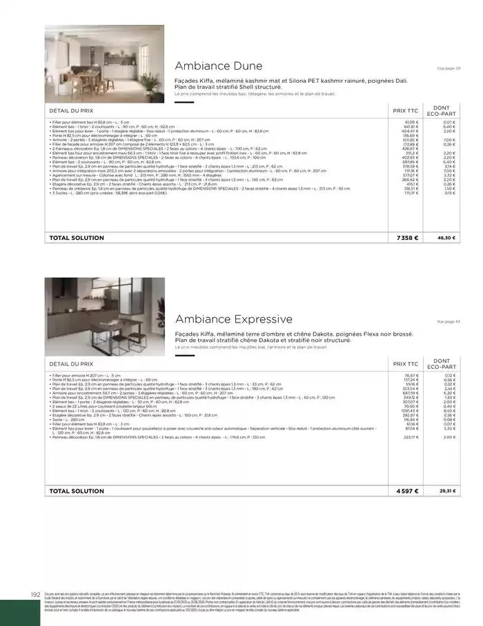 Cuisines & aménagements sur-mesure du 6 mars au 31 décembre 2025 - Catalogue page 194