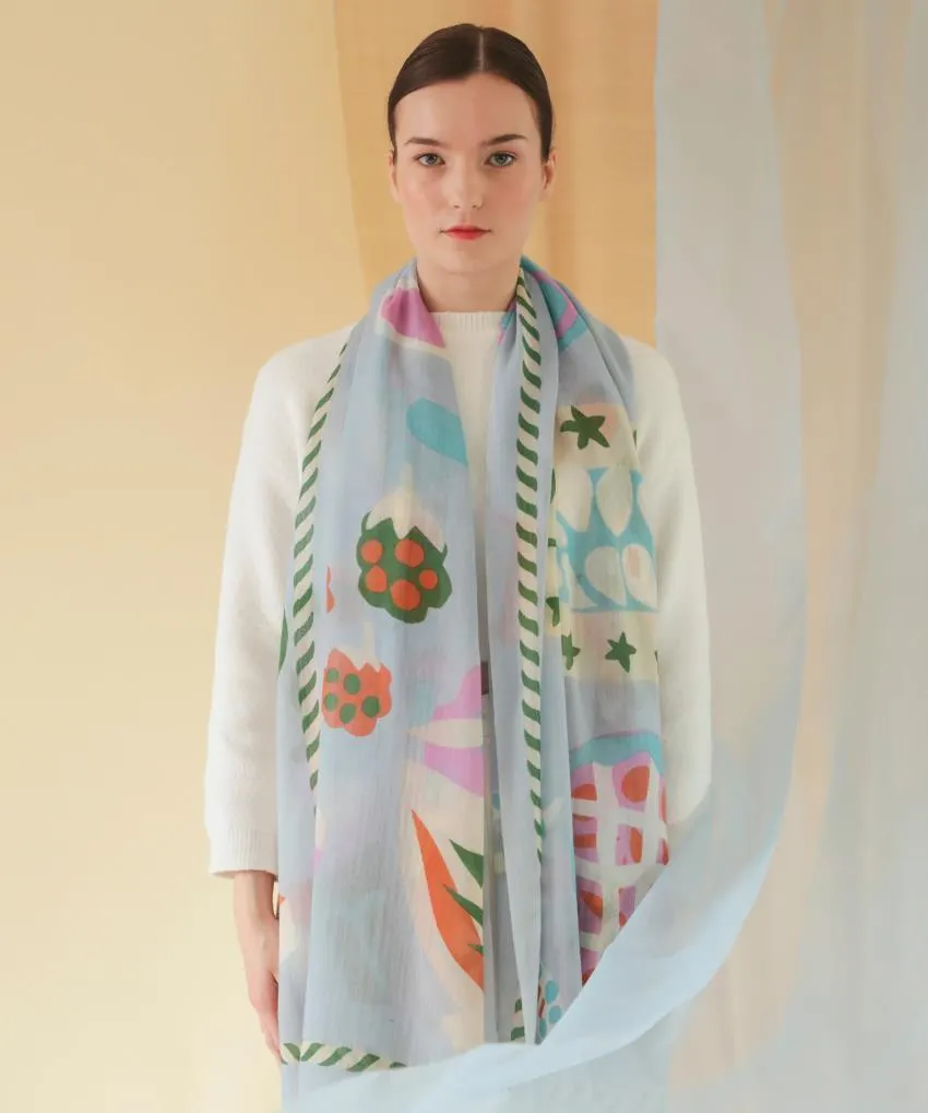 Châle en laine Baies Nordiques