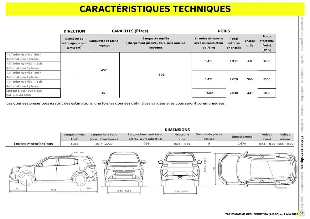 Opel Nouveau Frontera du 12 mai au 12 mai 2026 - Catalogue page 15