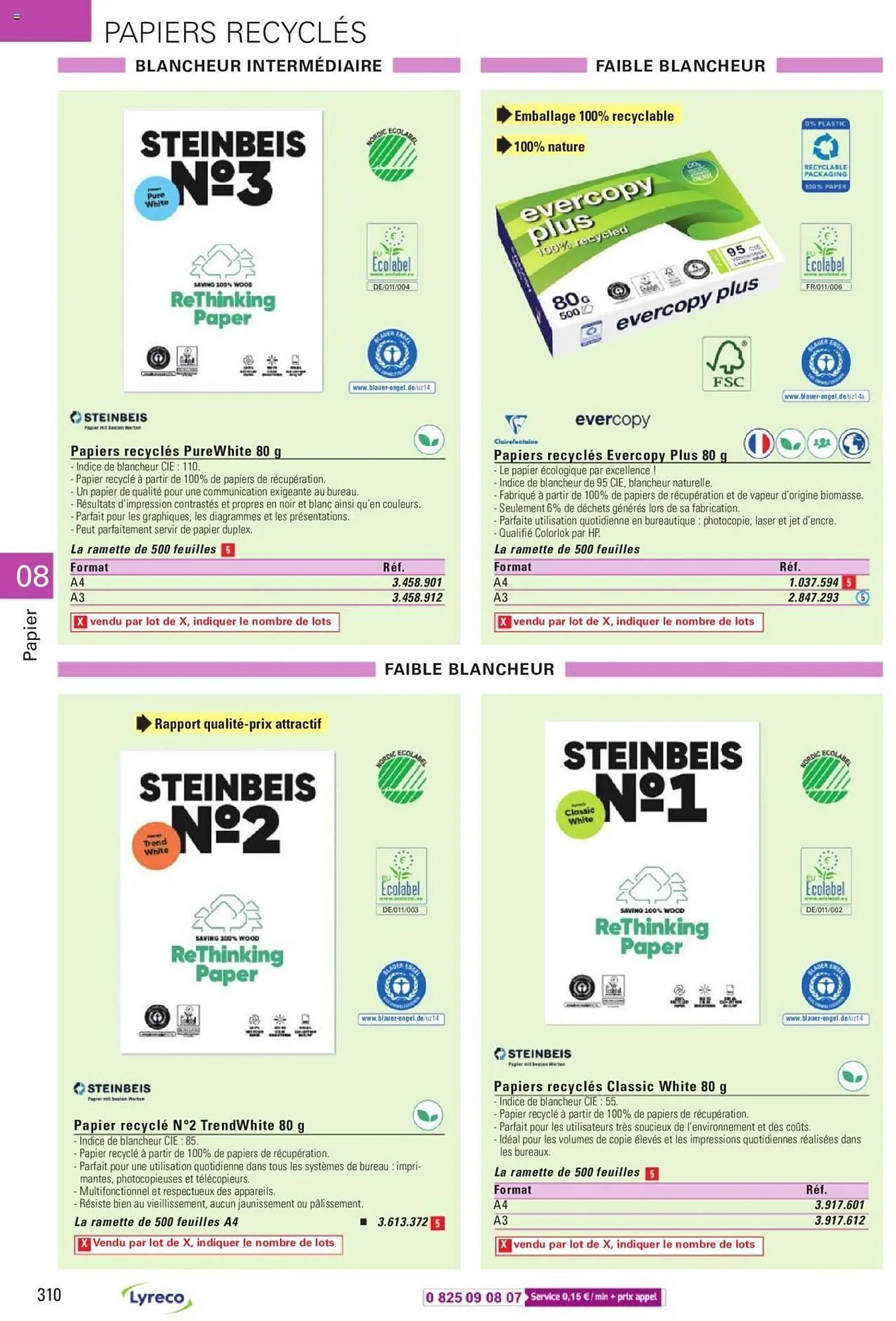 Catalogue Lyreco du 15 mai au 31 décembre 2023 - Catalogue page 310