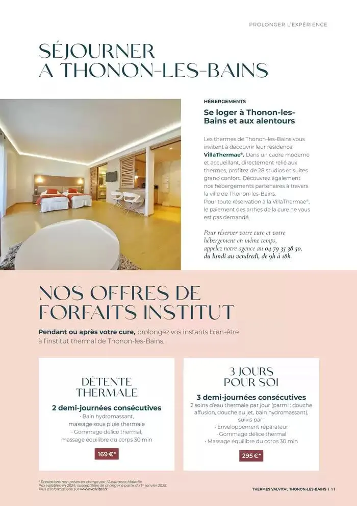 ValVital Brochure établissement Thonon-les-Bains 2025 du 3 mars au 29 novembre 2025 - Catalogue page 11