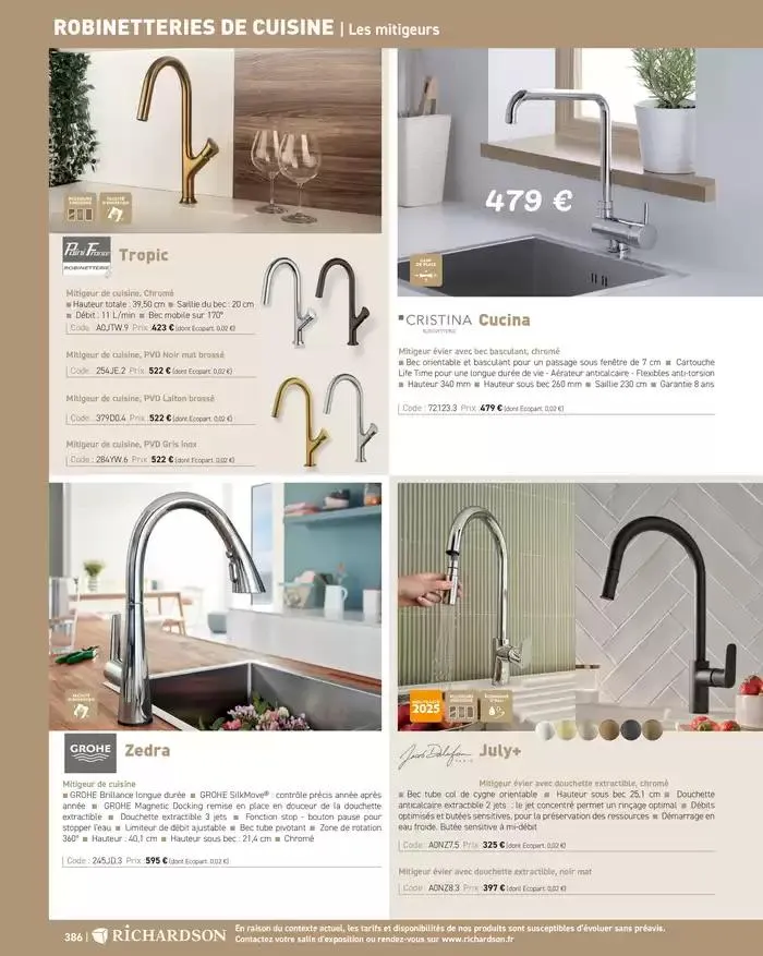 SALLE DE DE BAINS ET CARRELAGE 2025 du 11 avril au 31 décembre 2025 - Catalogue page 388