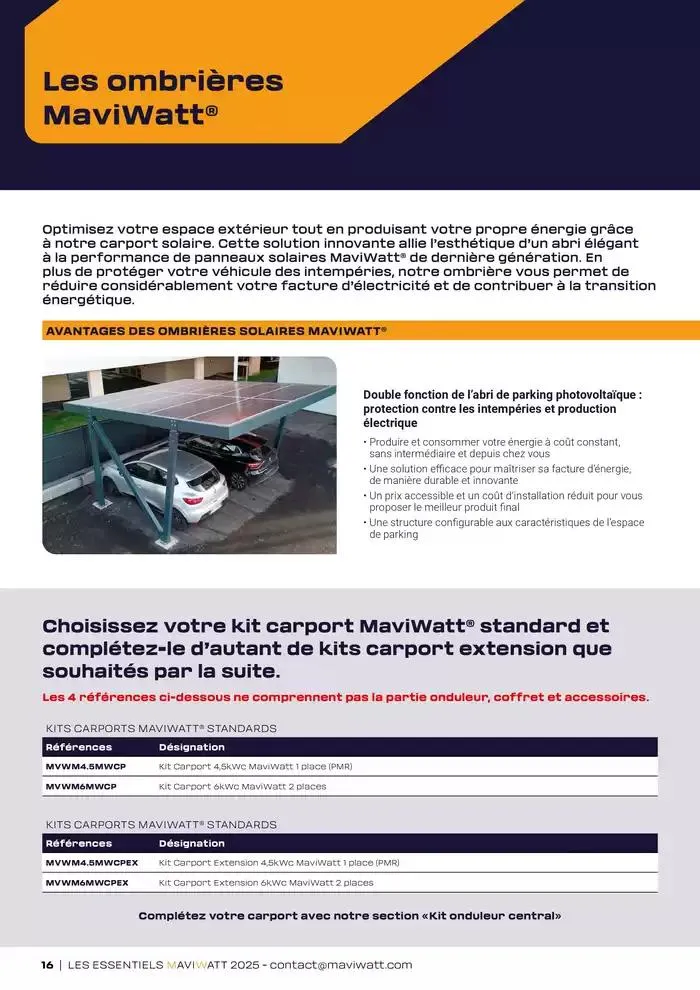 Les Essentiels Maviwatt 2025 du 4 février au 31 décembre 2025 - Catalogue page 16