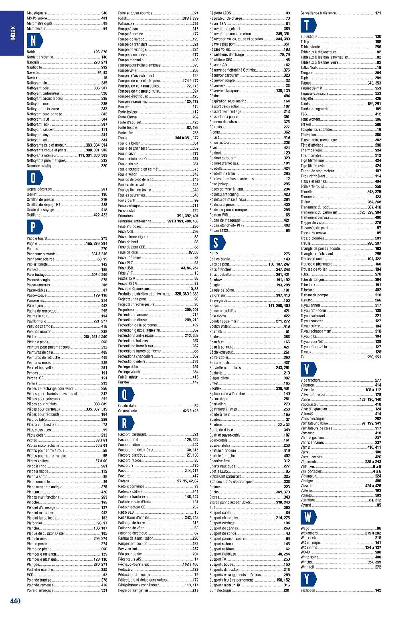Catalogue Accastillage Diffusion du 1 mars au 31 décembre 2023 - Catalogue page 442