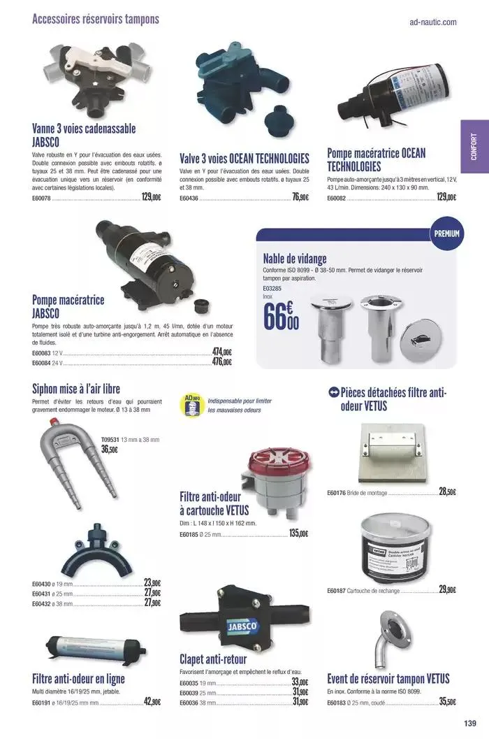Catalogue Accastillage Diffusion 2025 du 1 janvier au 31 décembre 2025 - Catalogue page 141