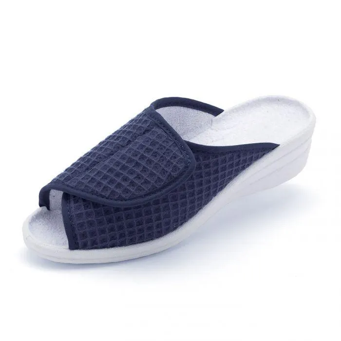 Mules textile ouverture totale