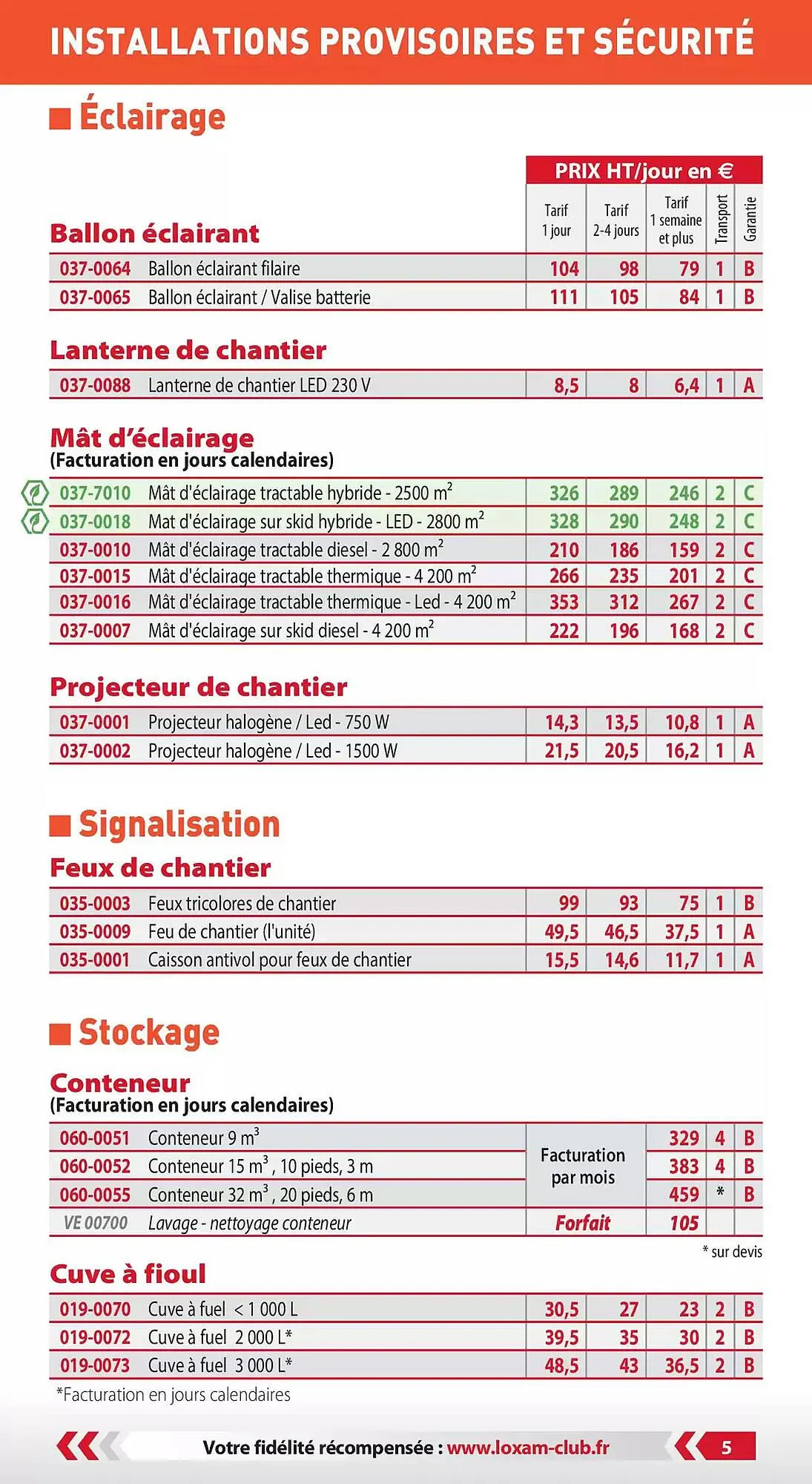 Catalogue Loxam du 3 janvier au 31 décembre 2025 - Catalogue page 7
