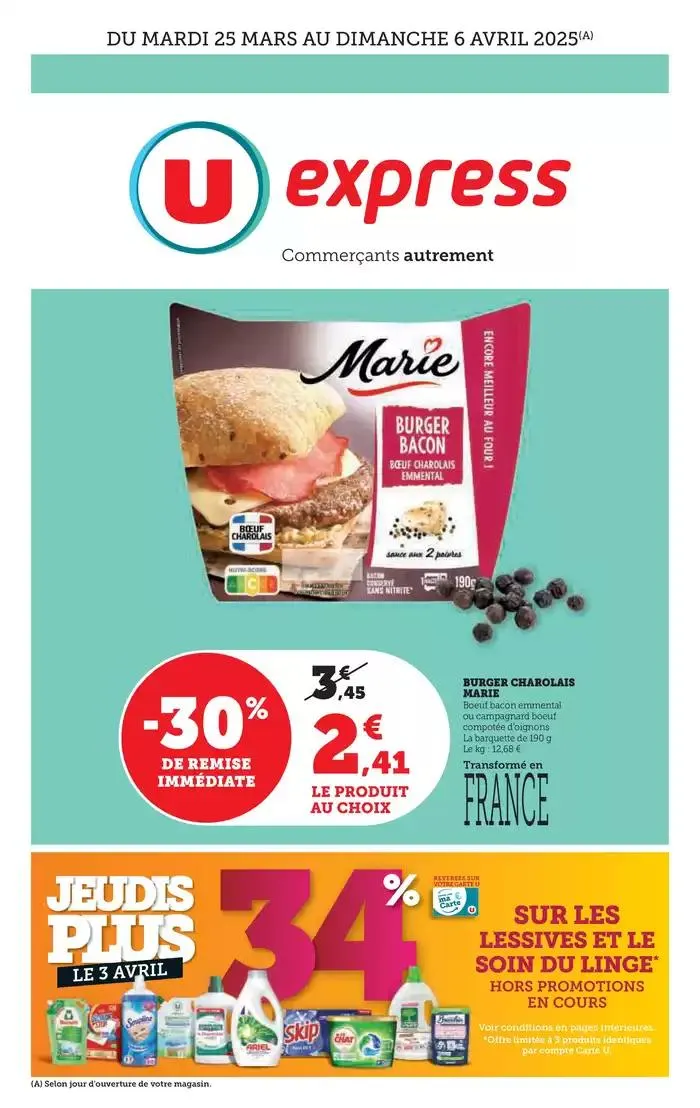 Catalogue U Express du 25 mars au 6 avril 2025 - Catalogue page 1