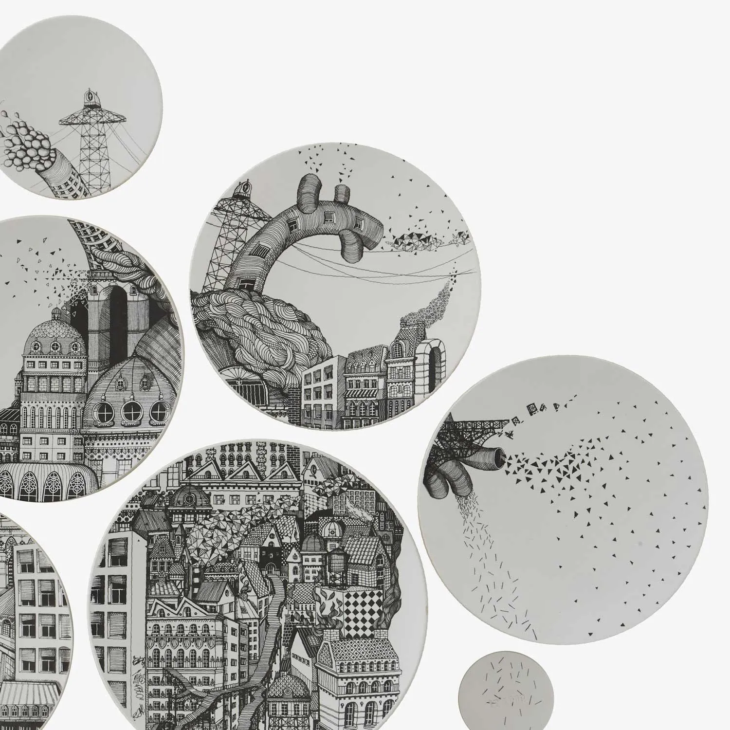 Au coeur de la ville Décoration murale