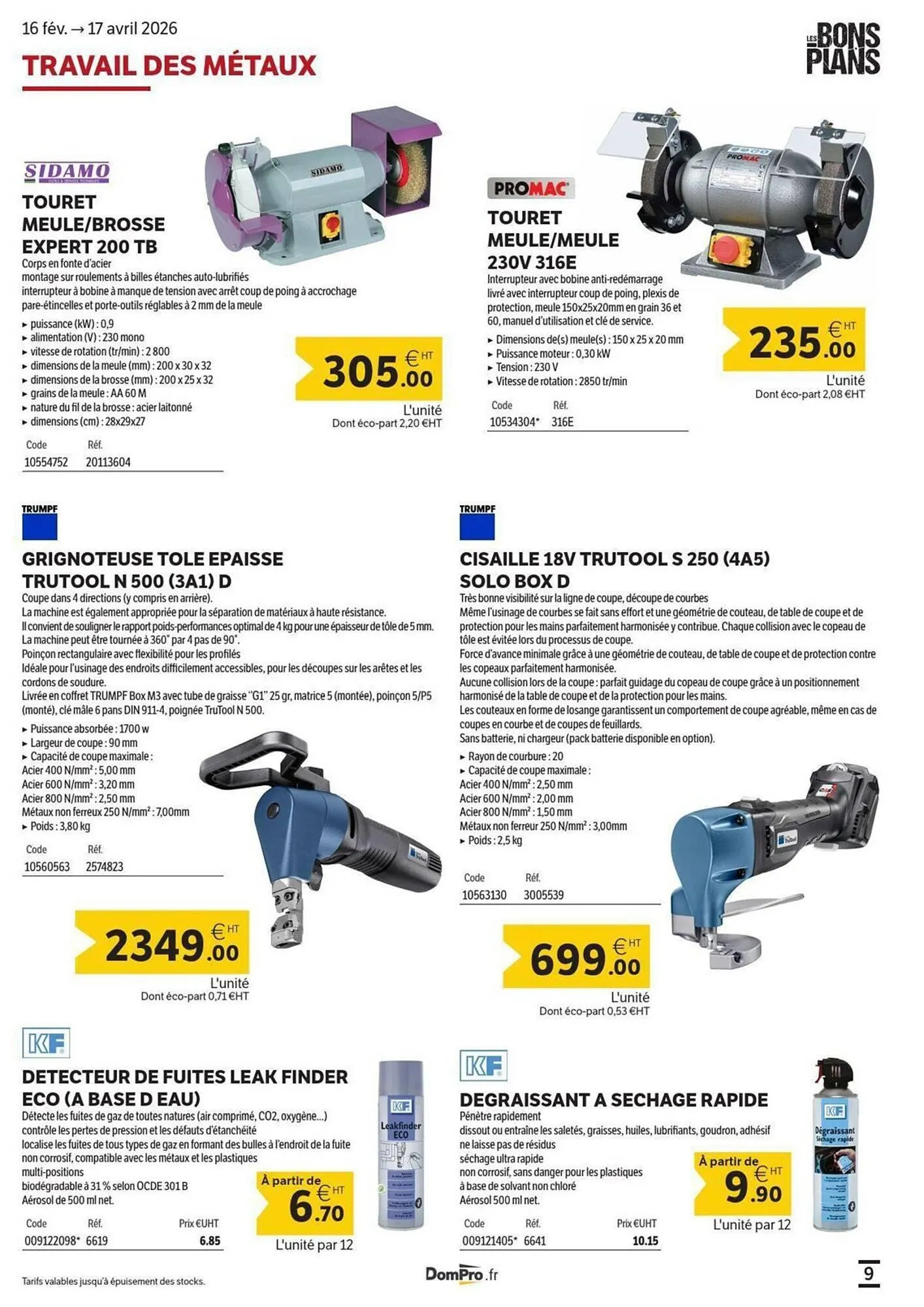 Catalogue DomPro du 17 février au 17 avril 2026 - Catalogue page 9