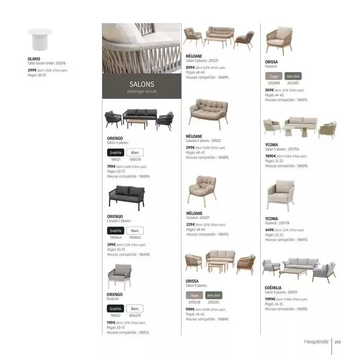 Catalogue Hespéride 2025 du 5 février au 31 décembre 2025 - Catalogue page 273