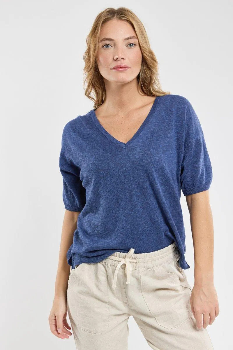 Pull léger Suzanne - lin et coton