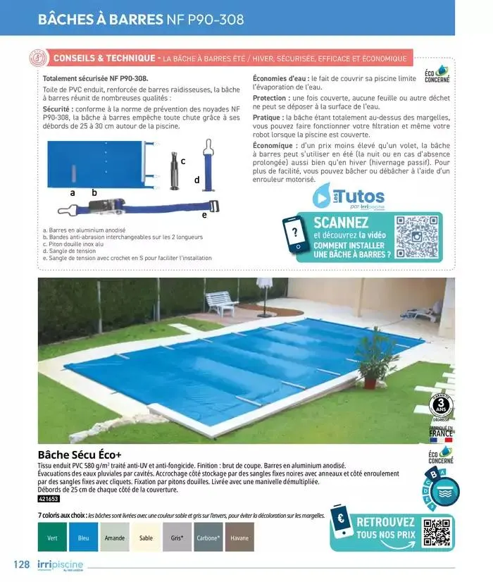 Les plaisir de l'eau Piscine,Spa,Arrosage du 10 mars au 31 décembre 2025 - Catalogue page 128