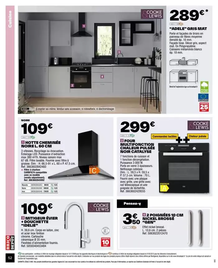 J’améliore mon habitat à prix dépôt du 2 octobre au 9 octobre 2024 - Catalogue page 52