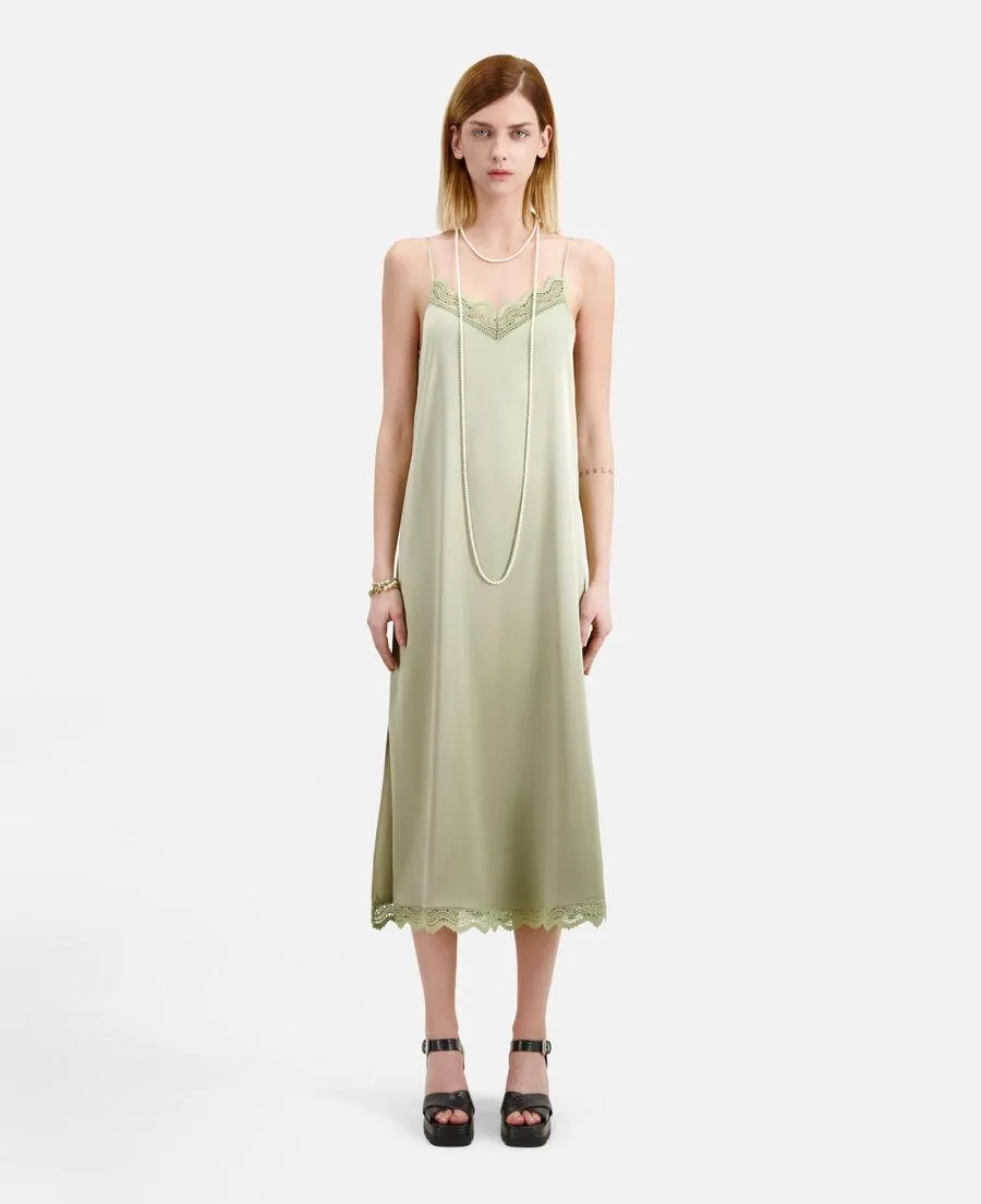 Robe nuisette longue vert clair