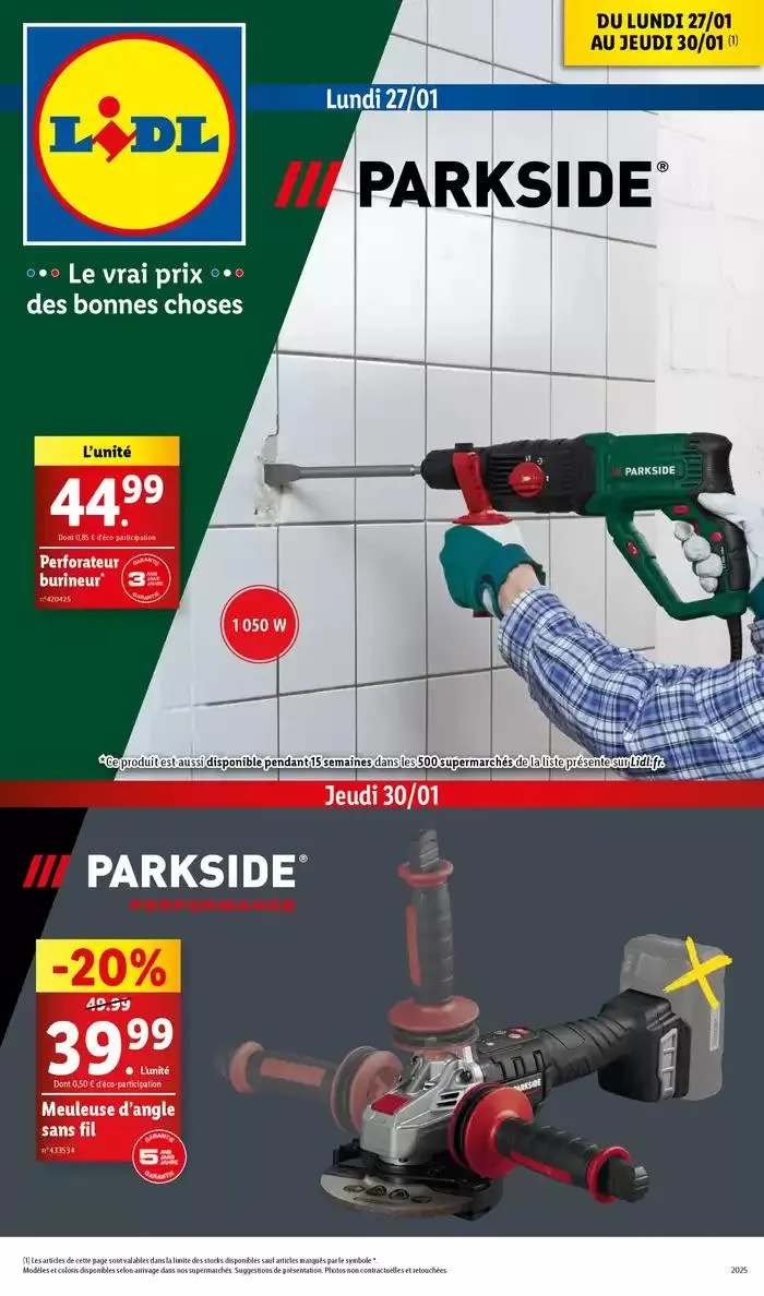 Retrouvez les outils performants Parkside, pour un bricolage efficace à prix mini! - 1