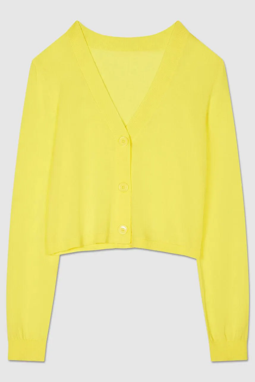 Gilet court en maille jersey GIULIA