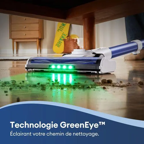 ULTENIC Aspirateur Balai sans Fil U10 Ultra - 450W - 45Kpa - Autonomie 40min - Tube Télescopique