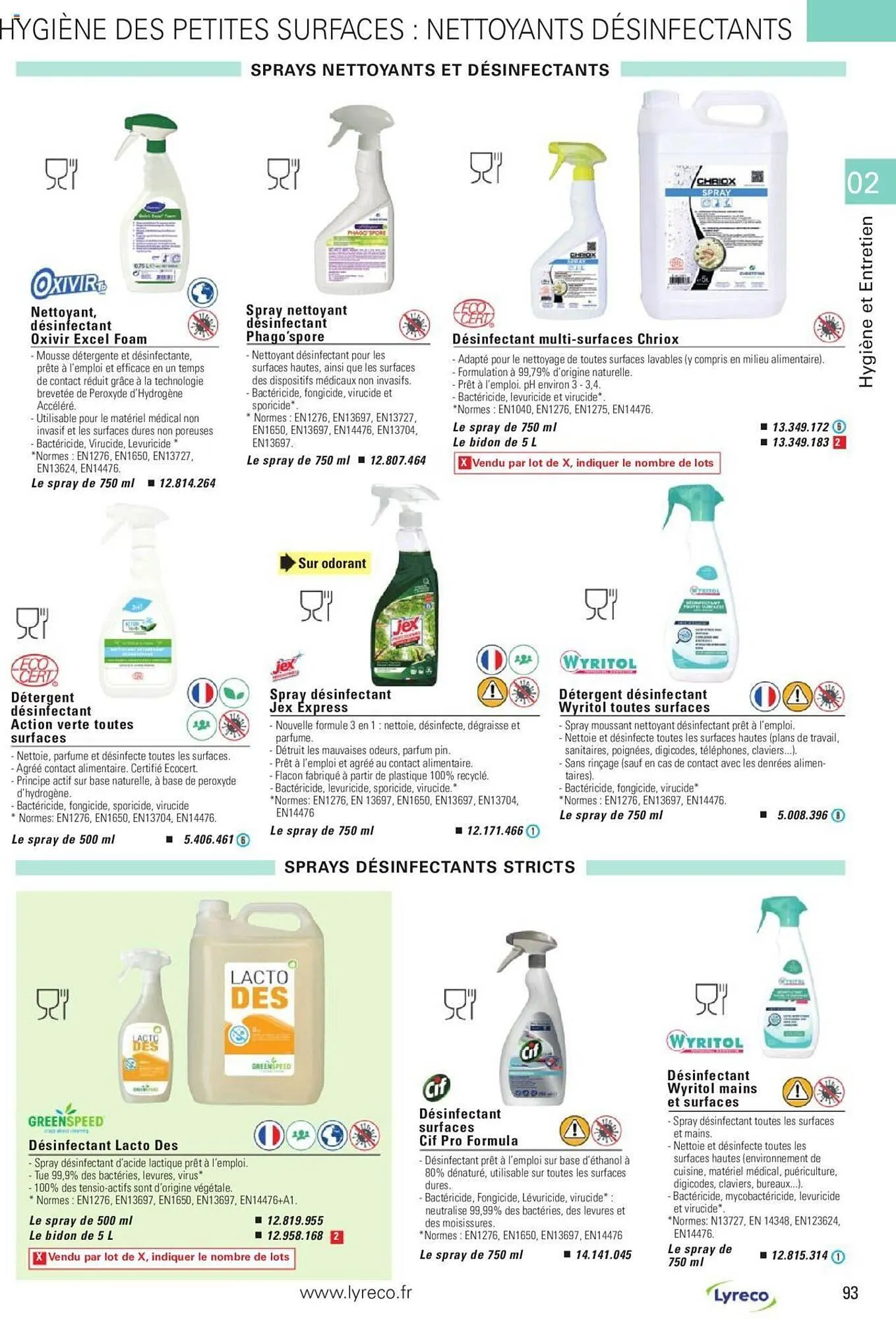 Catalogue Lyreco du 15 mai au 31 décembre 2023 - Catalogue page 93