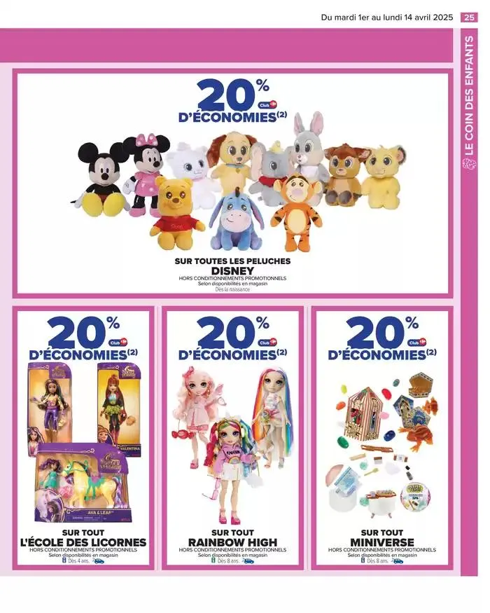 LE COIN DES ENFANTS du 1 avril au 14 avril 2025 - Catalogue page 27