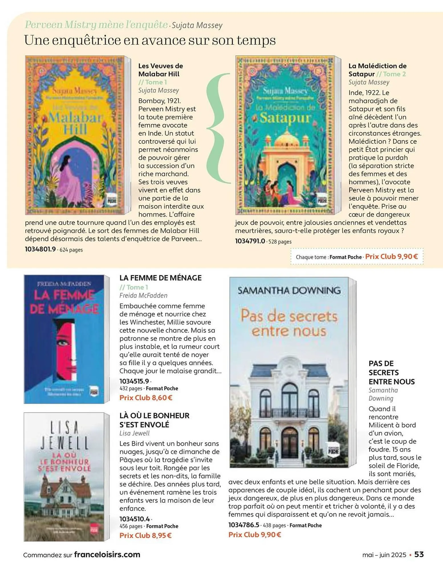 Catalogue France Loisirs du 30 avril au 30 juin 2025 - Catalogue page 53