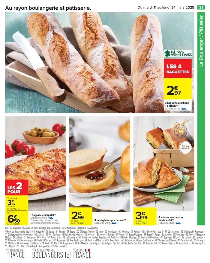 LES JOURS MEILLEURS AVEC LES PRODUITS CARREFOUR du 11 mars au 24 mars 2025 - Catalogue page 33