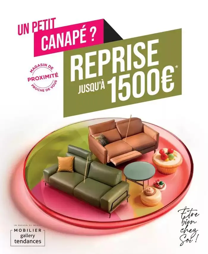 Jusquau 31 mai 2025, Gallery Tendances reprend votre salon jusquà 1500€* ! - 1
