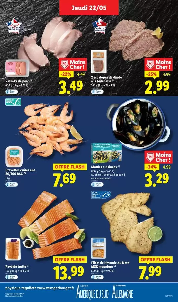 Faites votre plein de courses chez Lidl et profitez de nombreux produits à prix réduits ! du 22 mai au 28 mai 2025 - Catalogue page 7