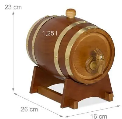 Fût 1,25 l en bois