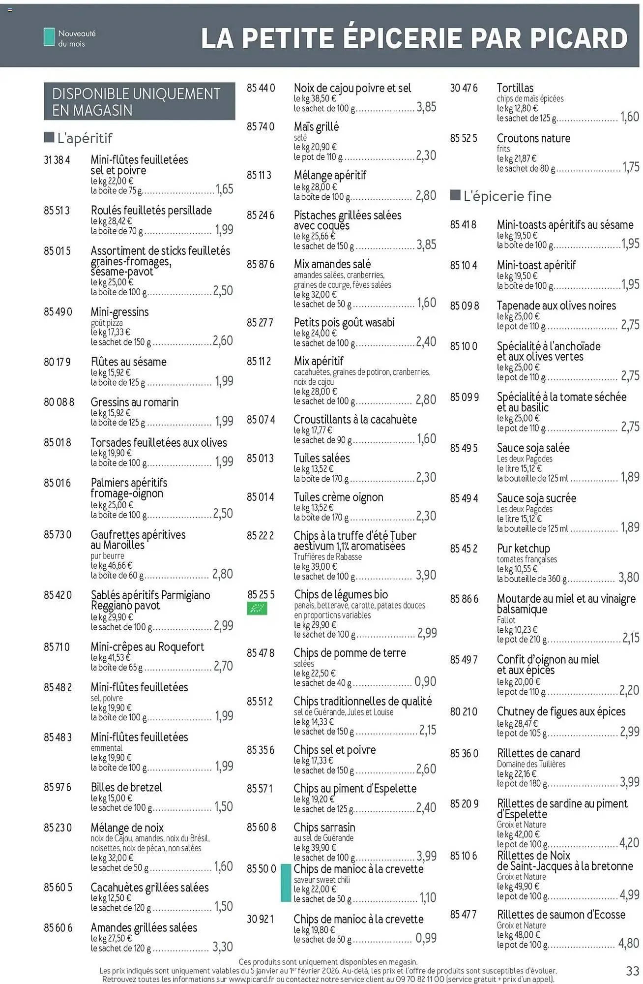 Catalogue Picard du 5 janvier au 5 avril 2026 - Catalogue page 33