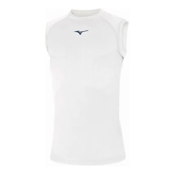 T-shirt Mizuno Core Logo sans manches blanc