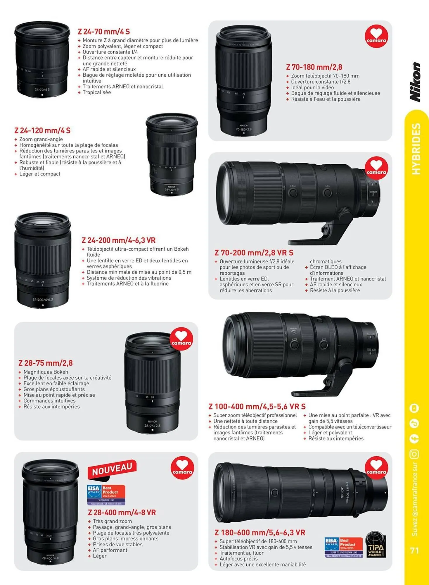 Catalogue Camara du 2 juillet au 31 décembre 2025 - Catalogue page 71