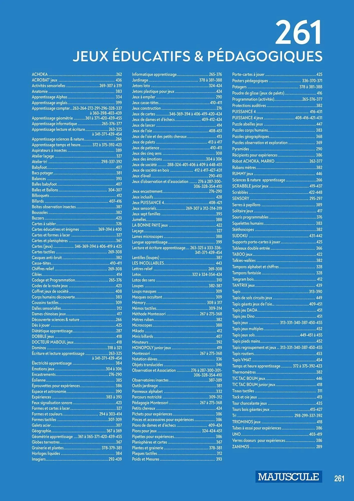 Catalogue Majuscule du 4 mars au 31 décembre 2025 - Catalogue page 285
