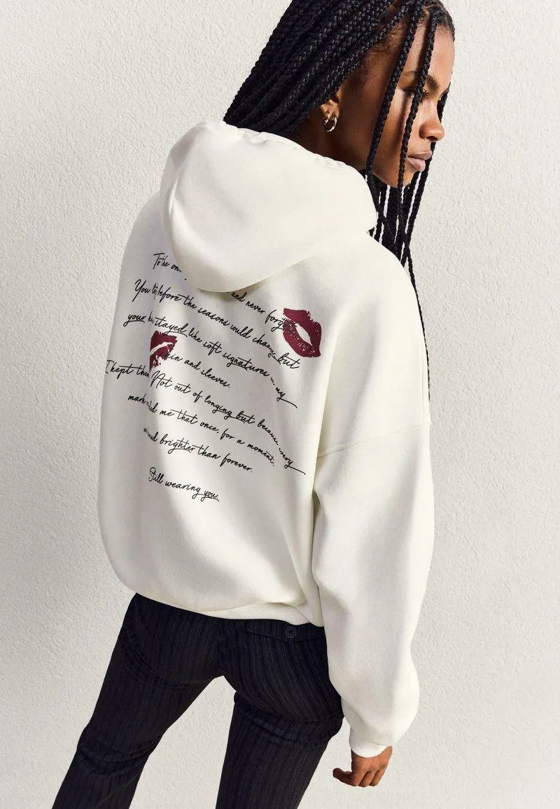 Sweat à capuche - beige