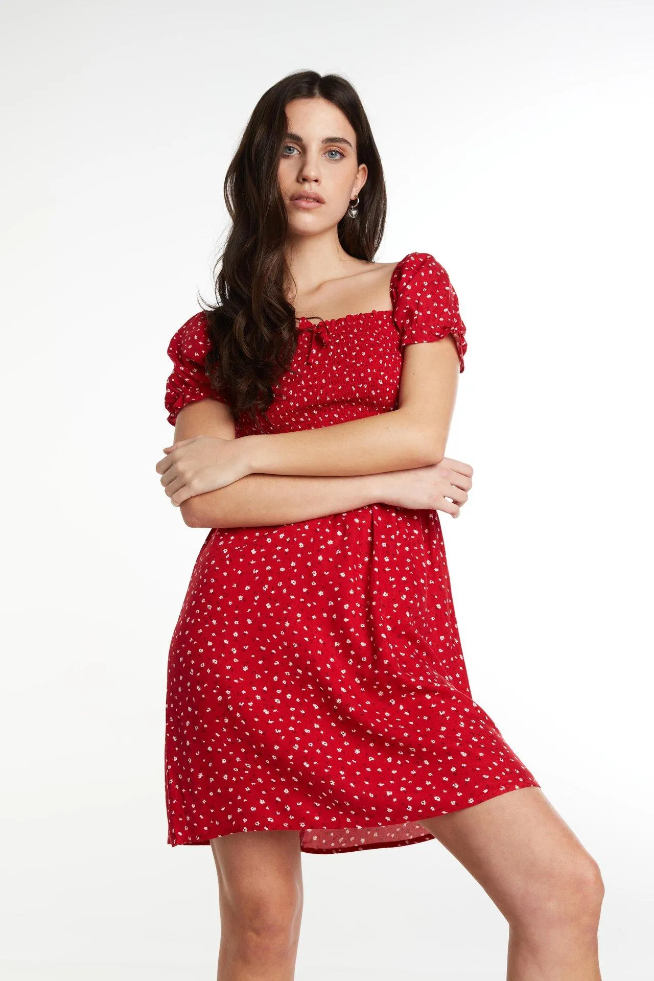 Robe mini ample et ajustée