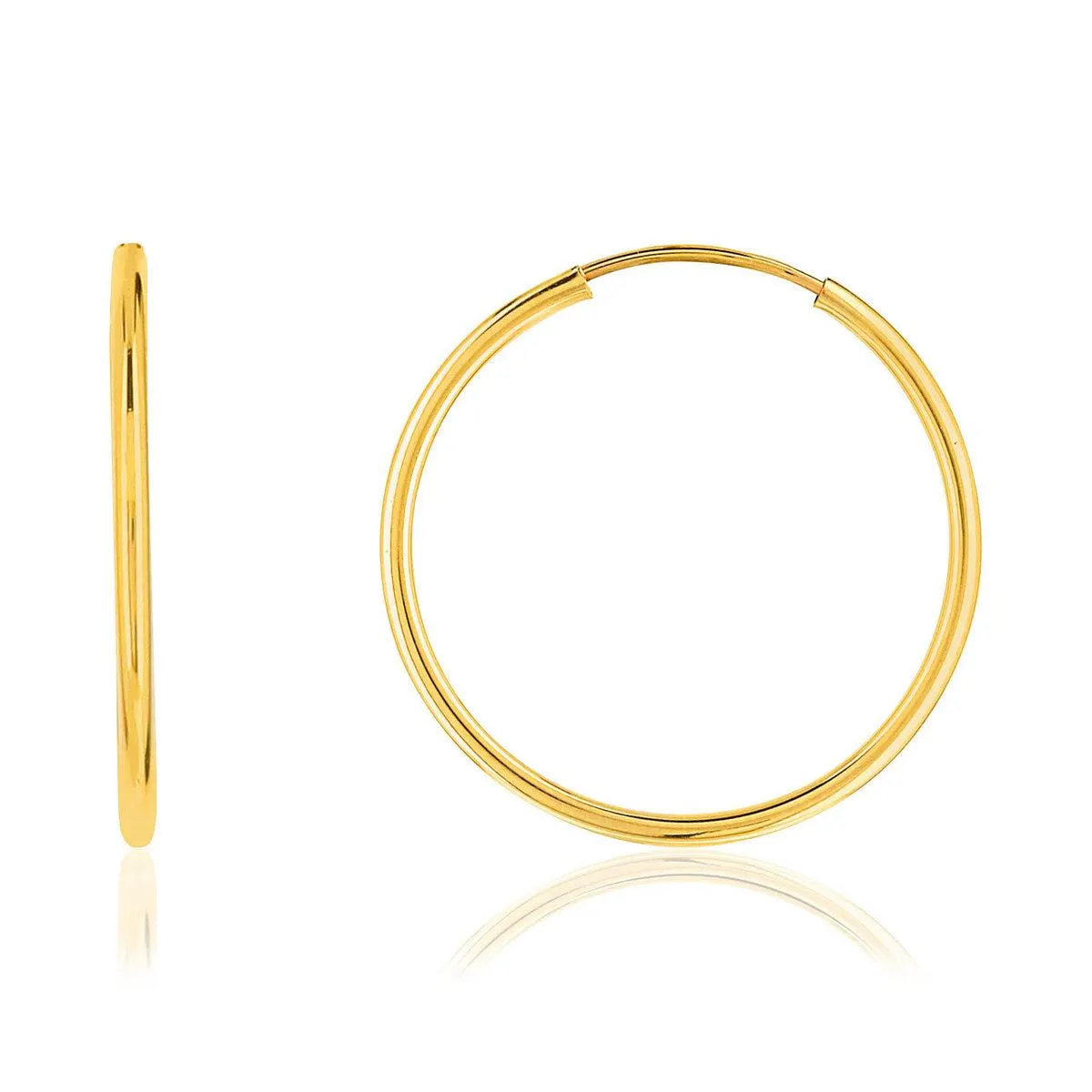 Créoles or 375 jaune 16 mm